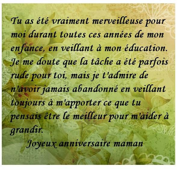 Texte Anniversaire Pour Maman Jacqui Chieko
