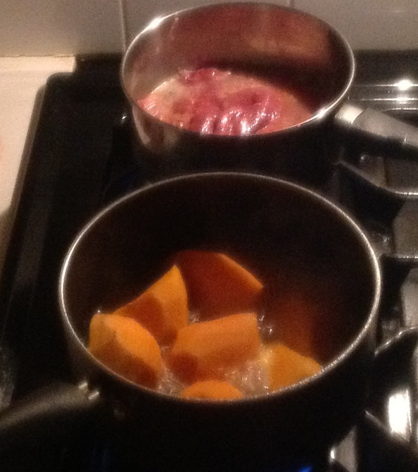 Eights and Weights In the Kitchen Sweet Potato and Liver Pottage