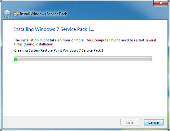 install windows 7 service pack 1 download