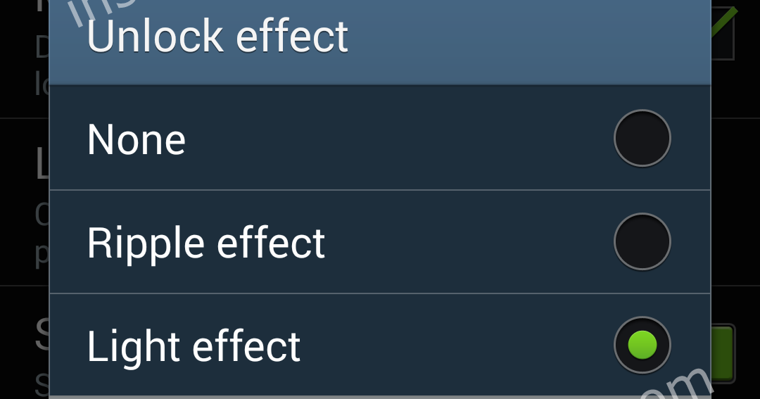 Inside Galaxy Samsung Galaxy S4 How to Change Lock Screen Effect