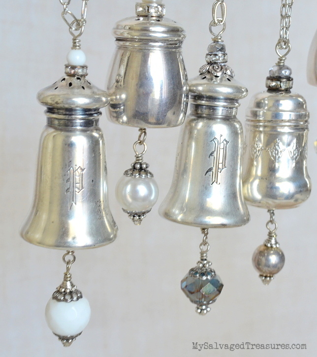 My Salvaged Treasures Pass the Salt and Pepper Shaker Necklaces