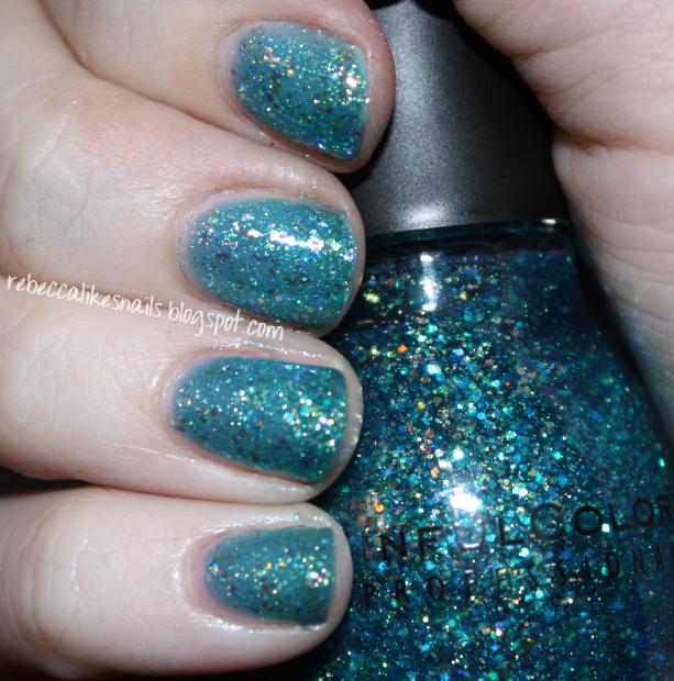 rebecca likes nails china glaze atlantis vs. sinful colors nail junkie
