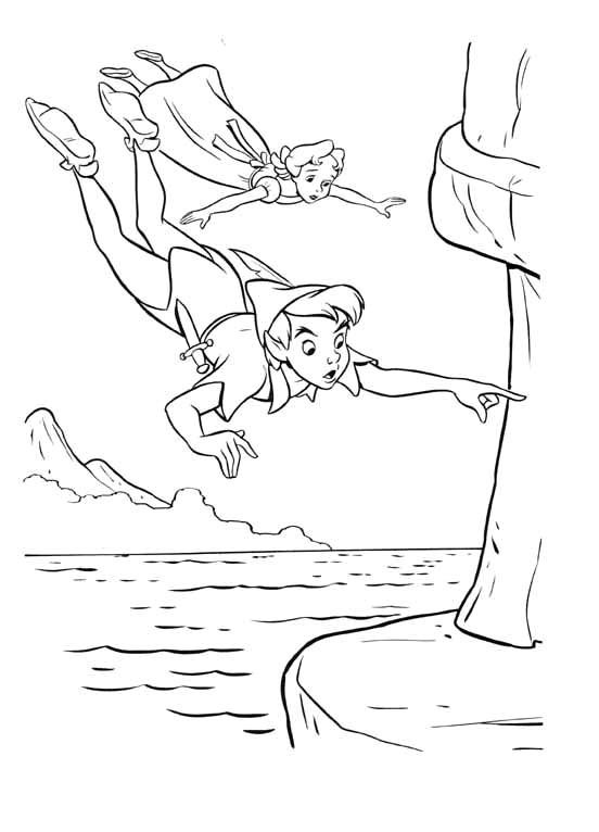 Kids Under 7 Peter Pan Coloring Pages