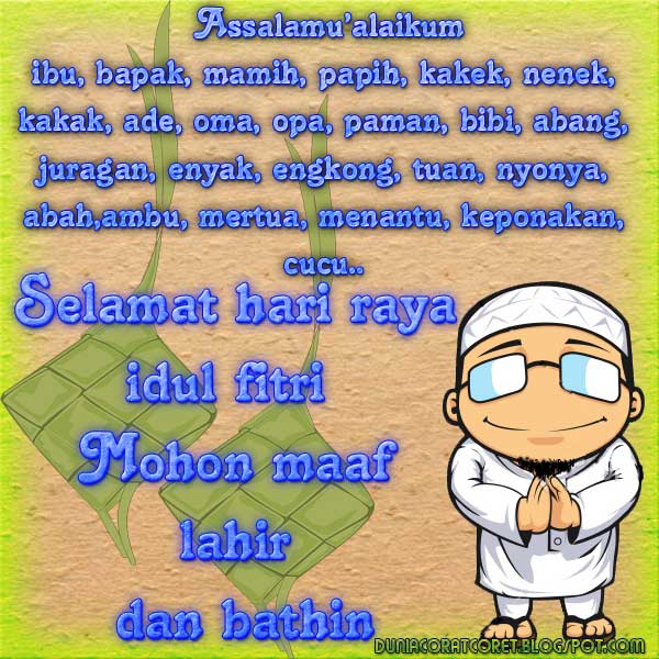 Kata-Kata Ucapan Lebaran Untuk Keluarga