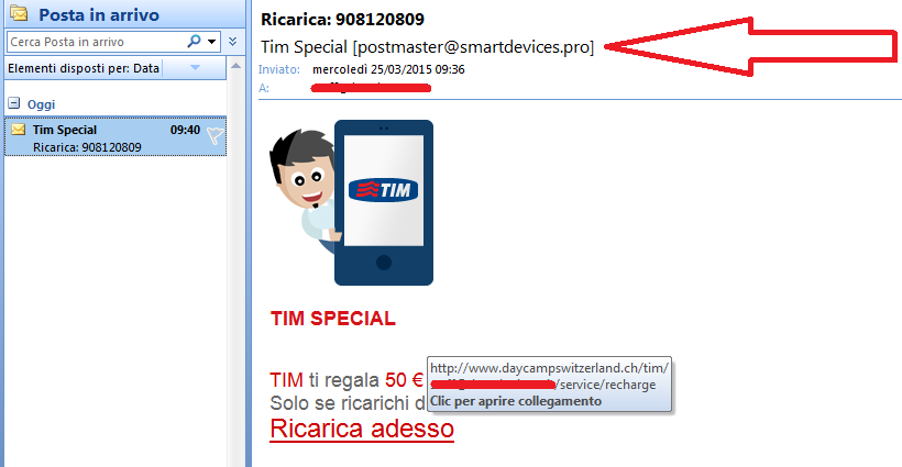 Ricarica Tim Da 50 Euro Truffa Ricarica Tim Da 50 Euro Truffa