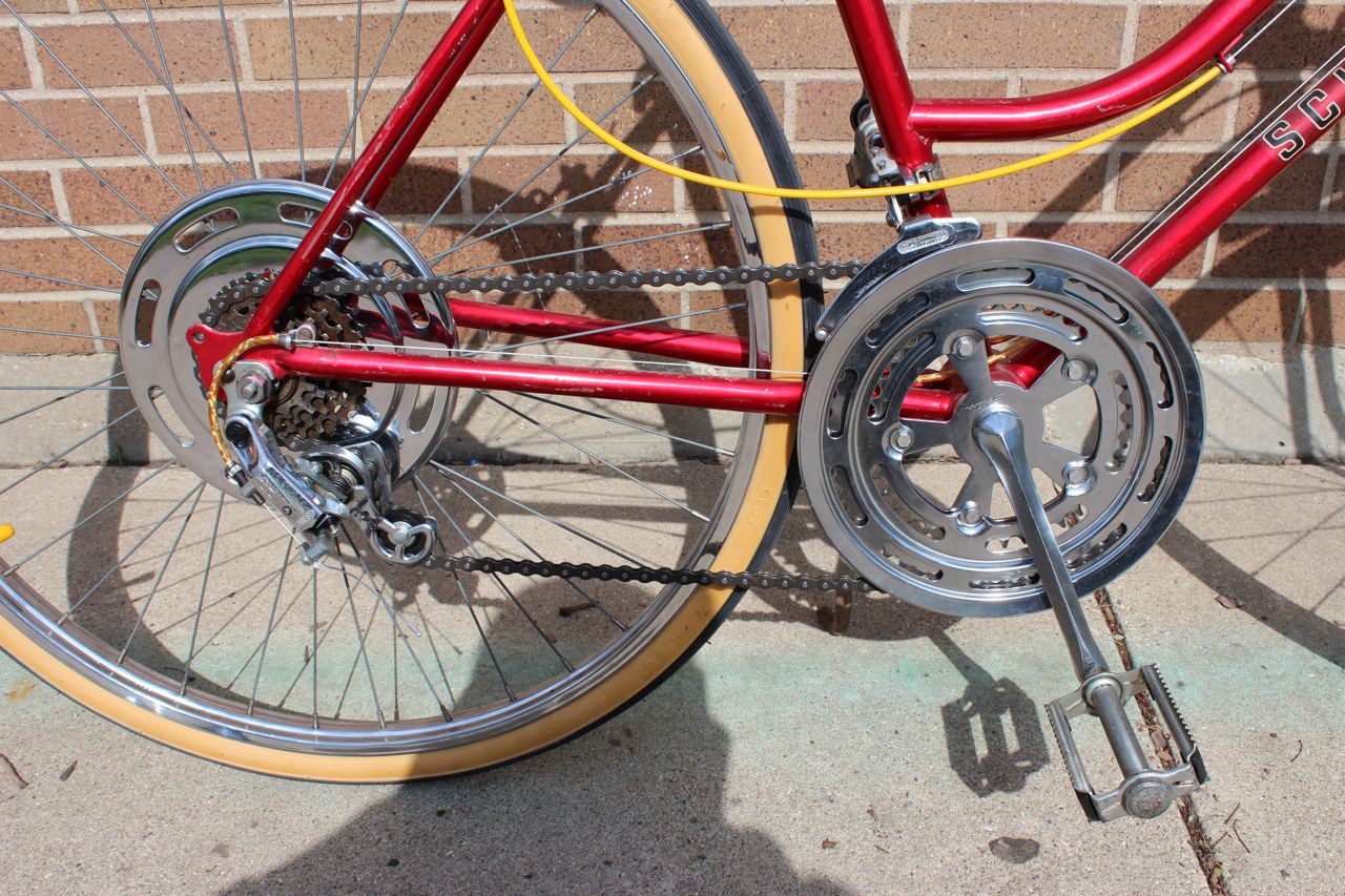 Shin Schwinn: Schwinn Varsity Red Women's Frame - $175