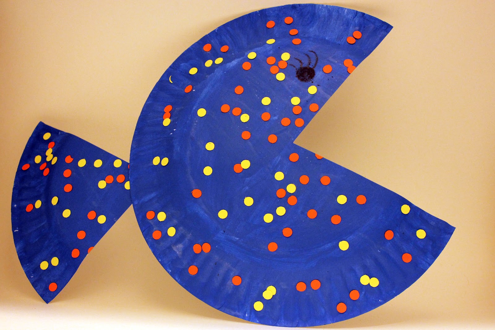 Brilliant Like Fireflies Paper Plate Fish