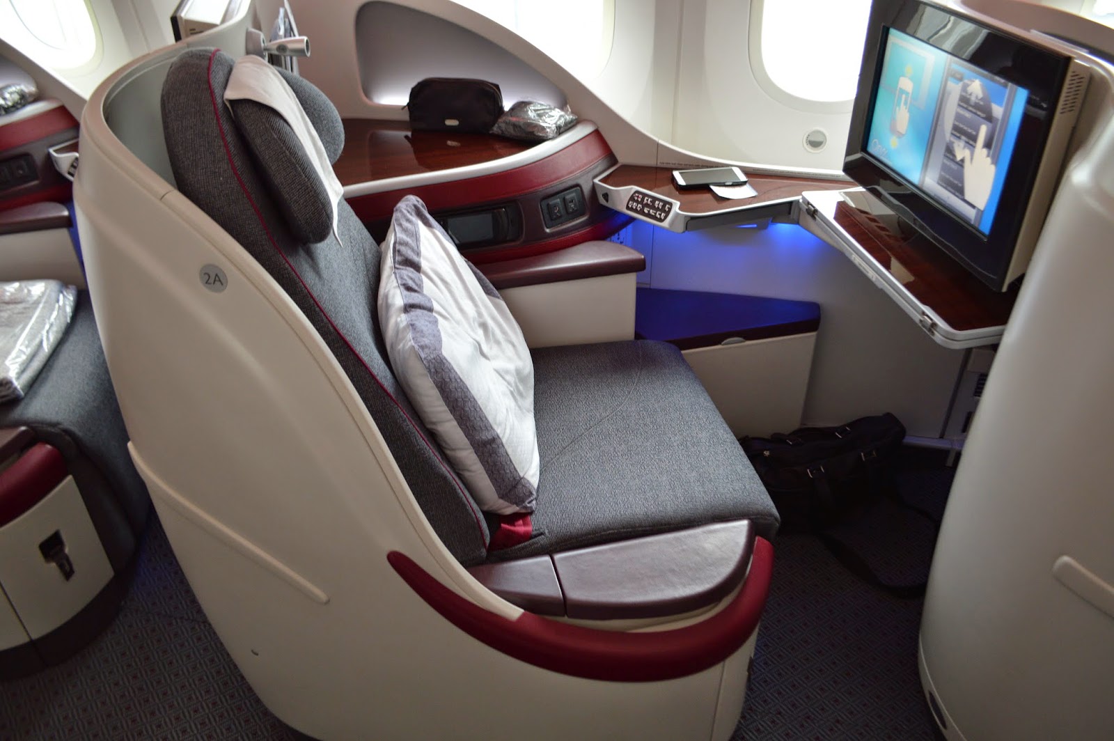 Qatar Airways бизнес 787 8 Qsuite