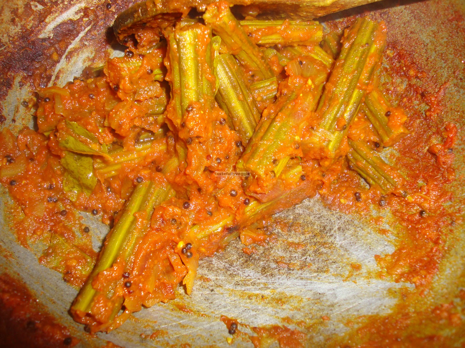 Tastefully Veggie Drumstick Chops (Murungakai Chops)
