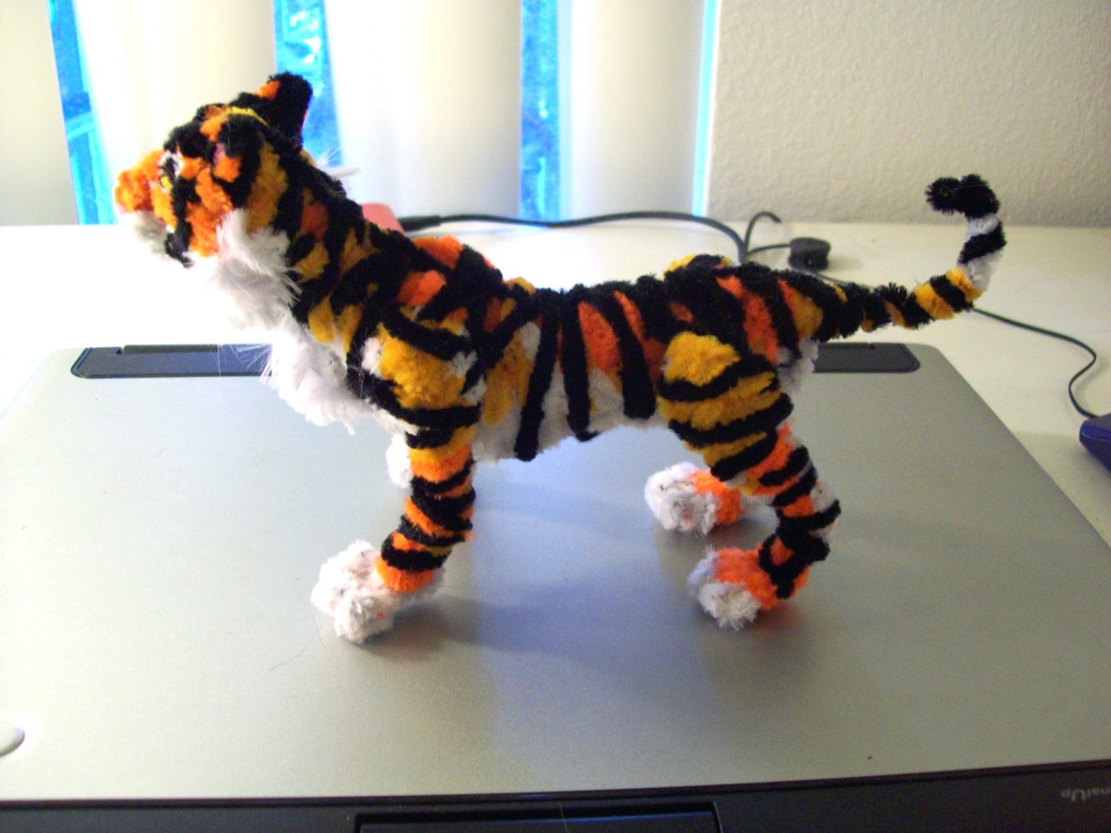 Ash's process blog Pipe Cleaner Tiger Sculpture and Process
