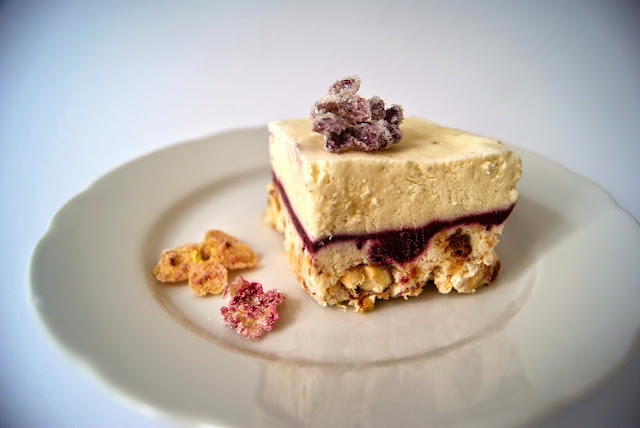 Philadelphia Torte mit Blaubeeren und Cantuccini Rezept