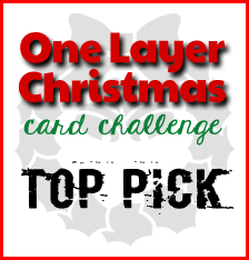 One Layer Christmas Card #23