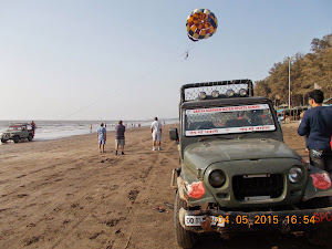 "Jeep Para-Sailing" is very popular on Jampure beach in Moti Daman.