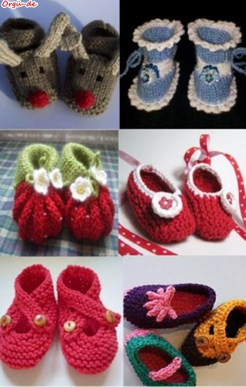 ÖRGÜDE En Güzel Bebek Patiği Örnekleri