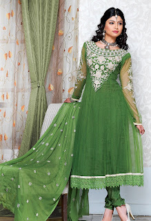 Green Anarkali Suit