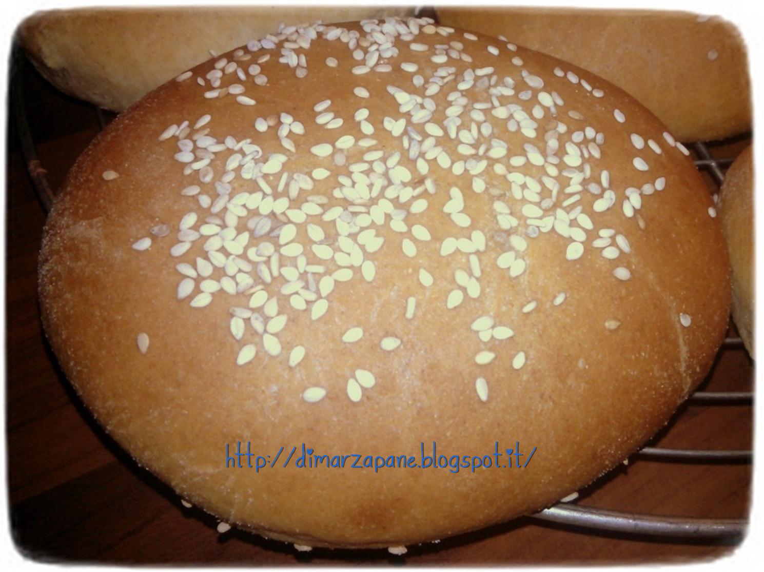 di marzapane Burger Buns, il vero panino da hamburger