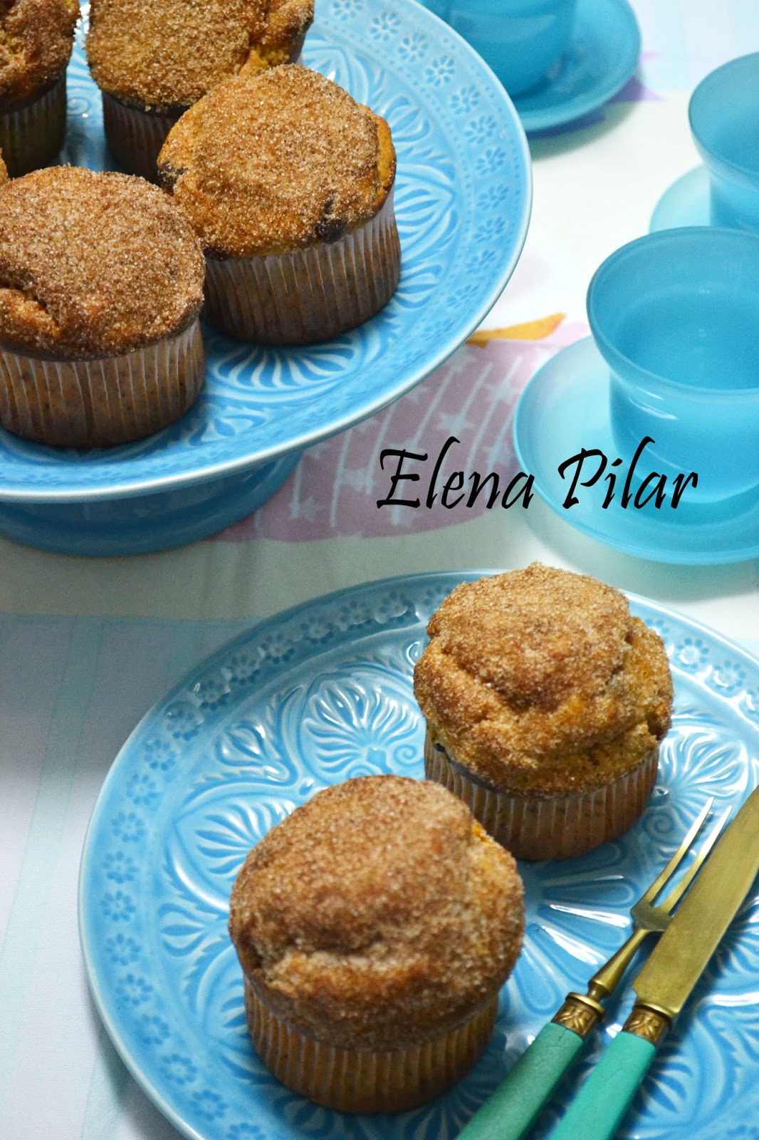 Mi Recetario por Elena Pilar Muffins de plátano, mantequilla de