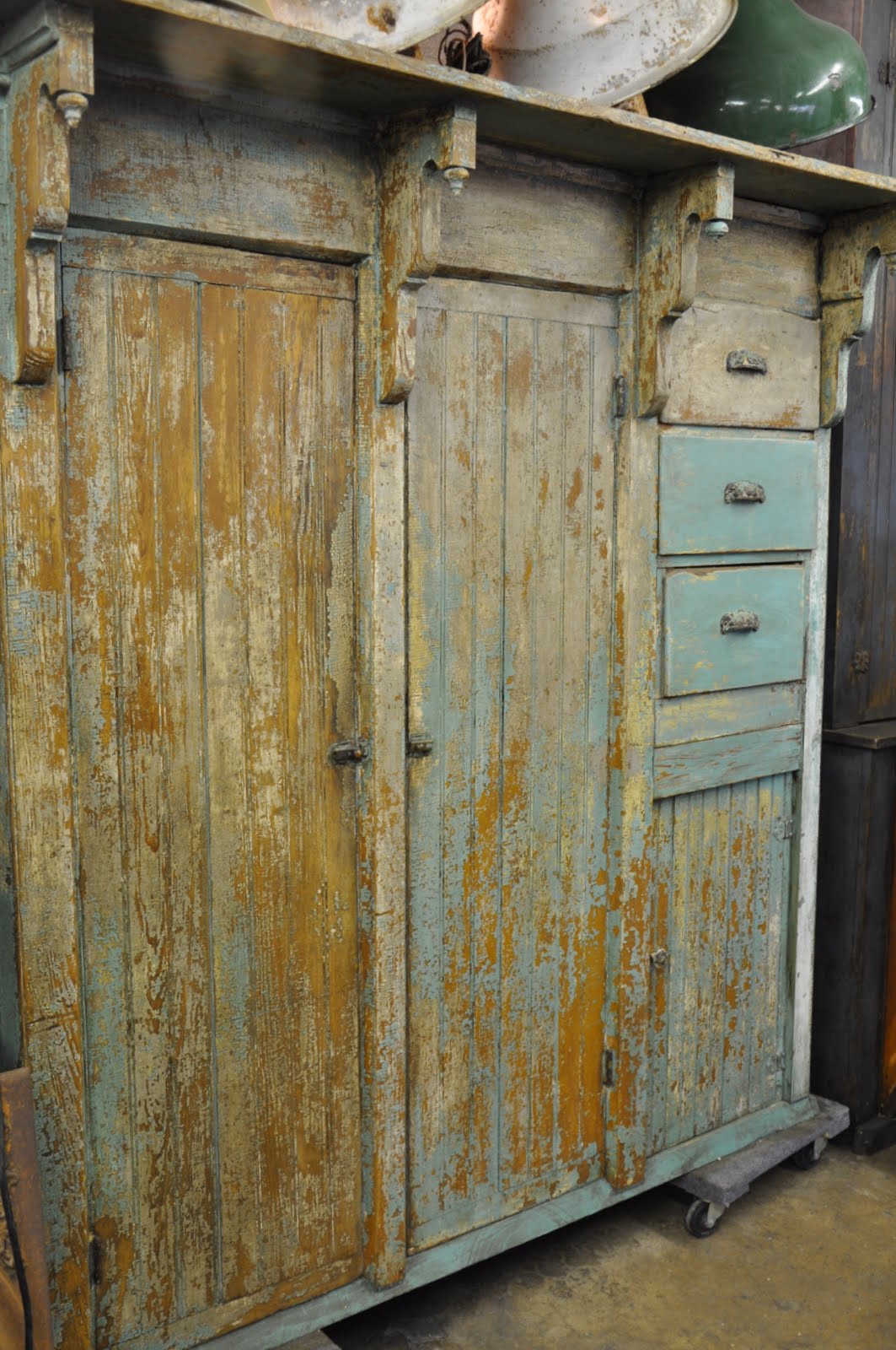 Barn vintage Salvage Architectural Market: Oklahoma  beadboard Cupboard cupboard