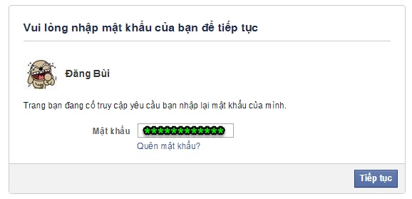 Nhập mật khẩu và ấn Tiếp tục Nhập mật khẩu và ấn Tiếp tục