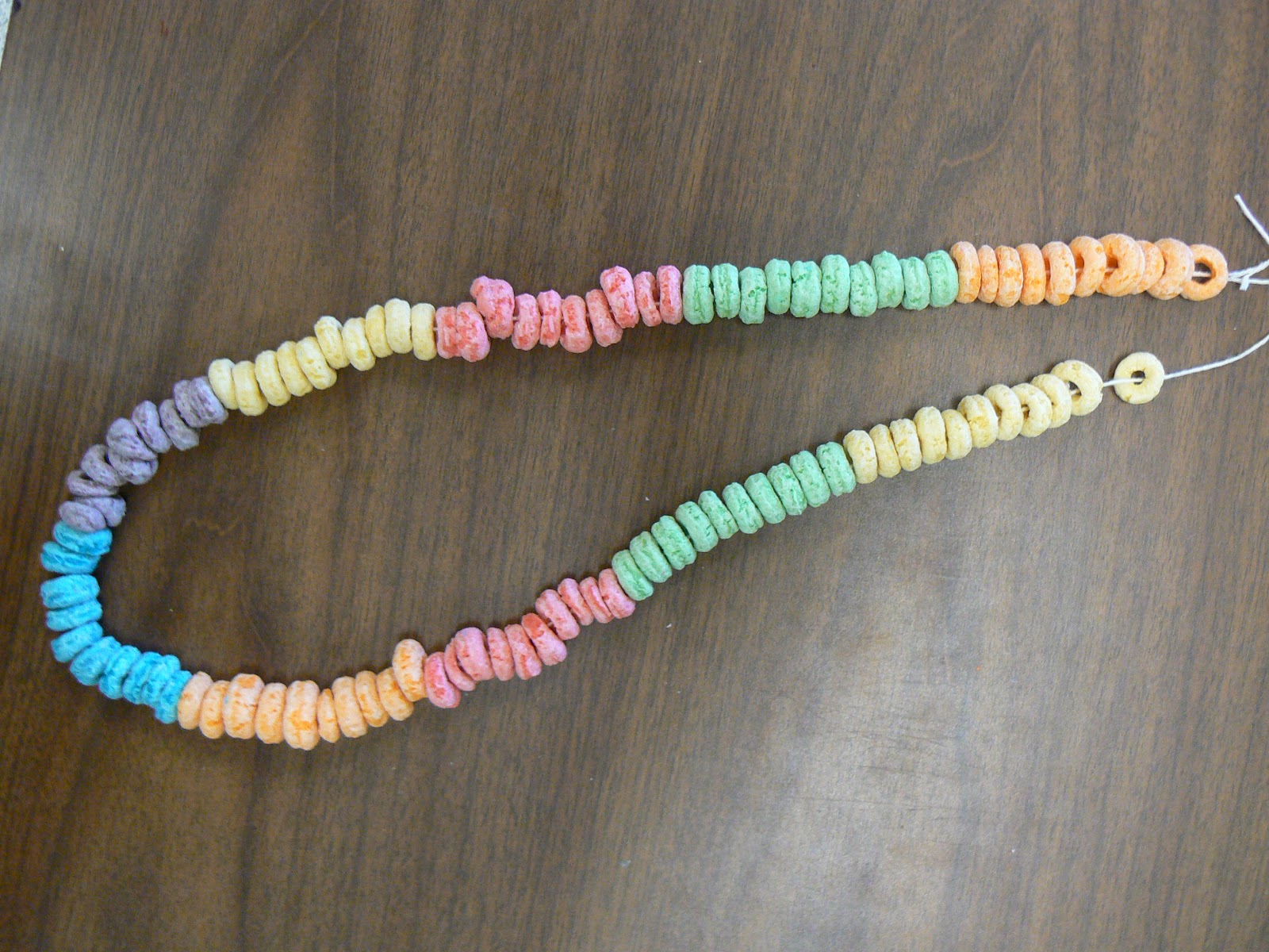 100th Day Fruit Loop Necklace Free Printable
