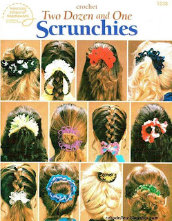 Crochet two dozen and one scrunchies