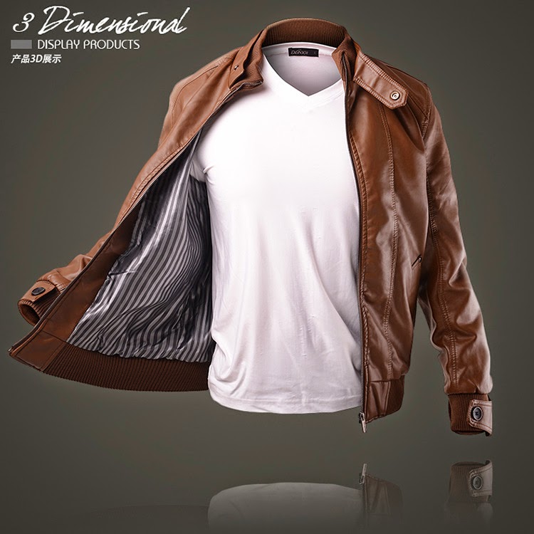 Wholesale Bomber Jackets Buy BrownBlack High Collar Mens Fashion's