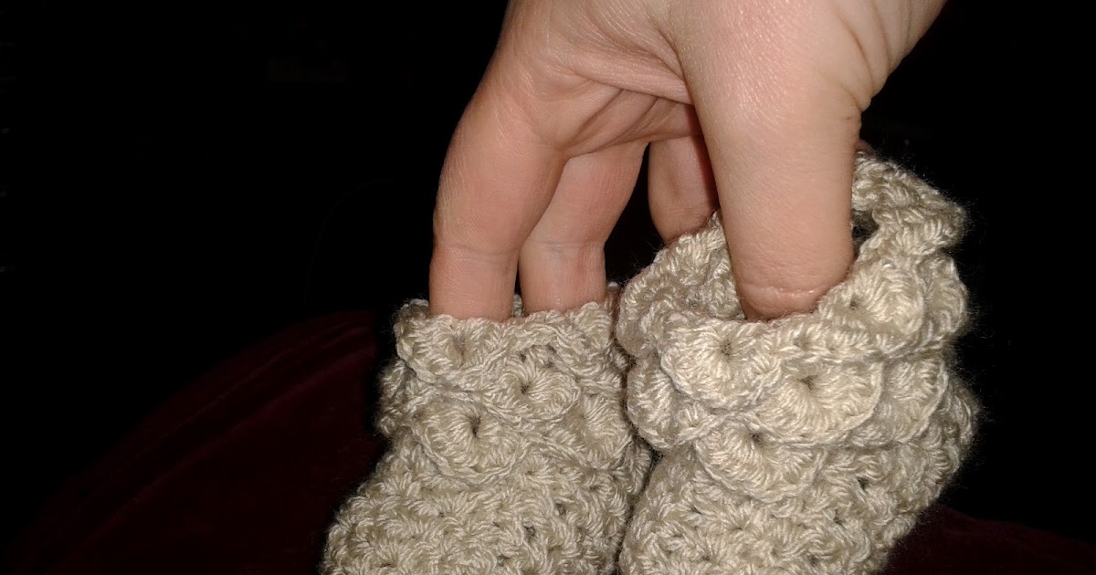 crocodile stitch booties