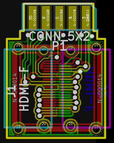 Layout of the PCB
