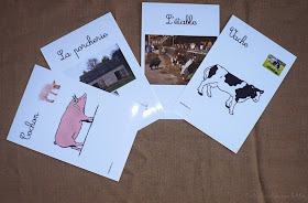 jeu de paires DIY les animaux de la ferme et leur habitat