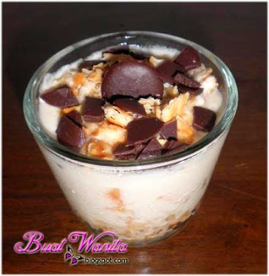 Buat Dessert Mudah Dengan Homemade Yogurt. Menu Dessert Mudah Simple Senang Menggunakan Yogurt Yoghurt. Yogurt Cracker Coklat