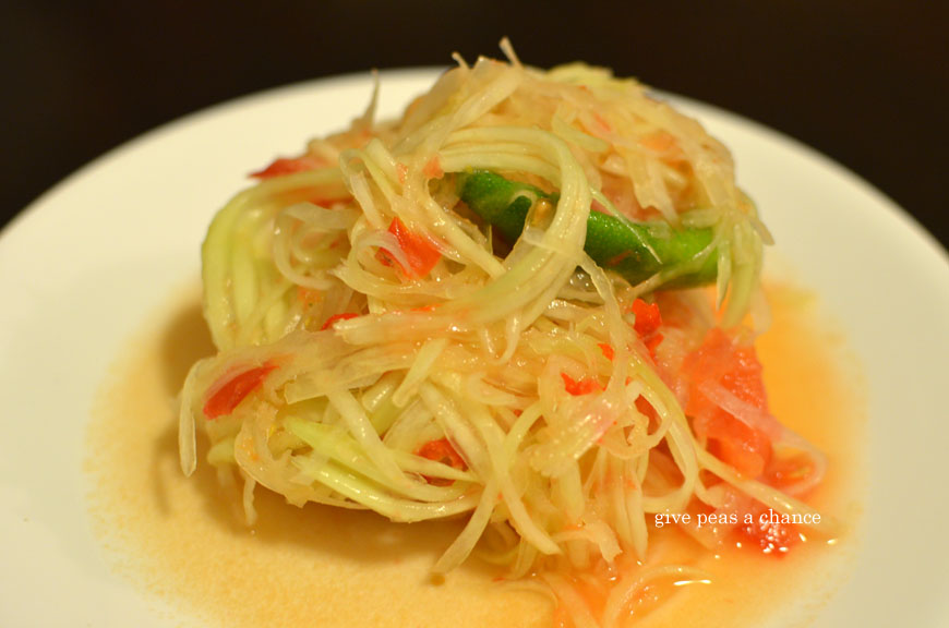 Give Peas a Chance Manic Monday Spicy Green Papaya Salad