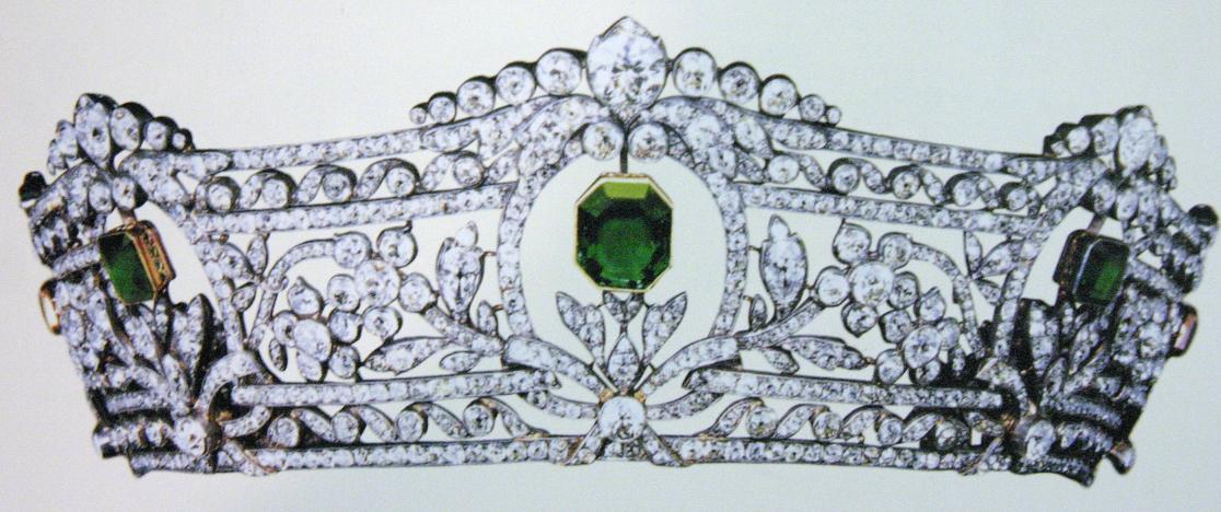 تيجان ملكية  امبراطورية فاخرة Emerald+diamond+crown+diadem+tiara