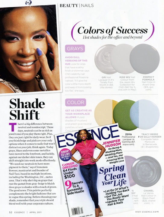 experts at Essence Magazine and try Gemma, one of the newest nail polish
