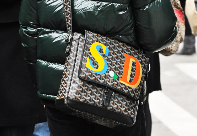 Simon Doonan with Monogrammed Goyard Bag, Diane von Furste…