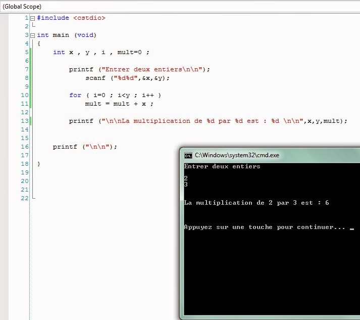 Coding made simple C boucle for