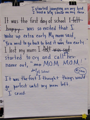 KC Kindergarten Times: Showing Our Feelings At Writing