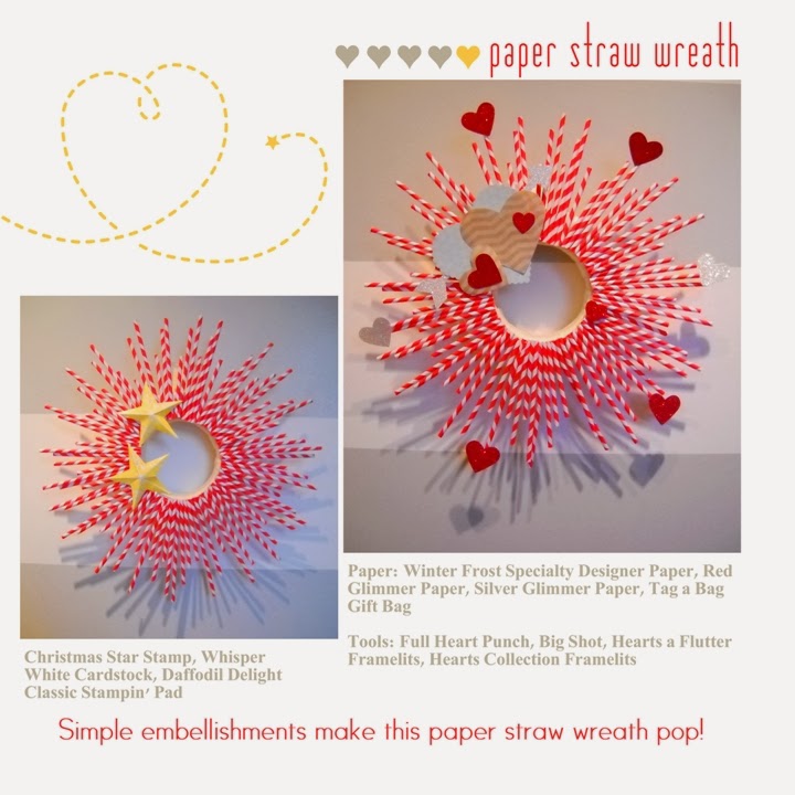 Stampin and Scrappin With Ri Ri AWESOME SU! IDEA DRINKING STRAW WREATH