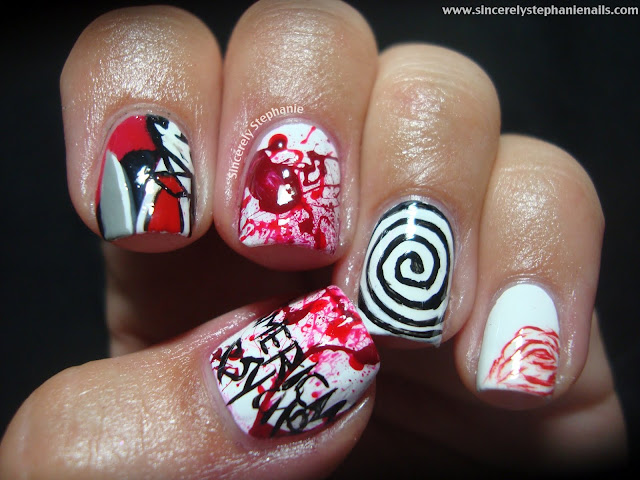 american psycho nail art