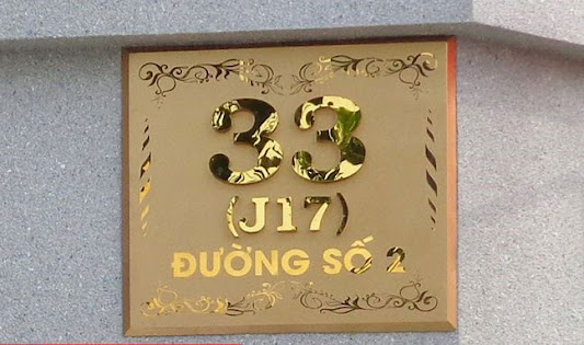 bảng số nhà Việt Nguyên