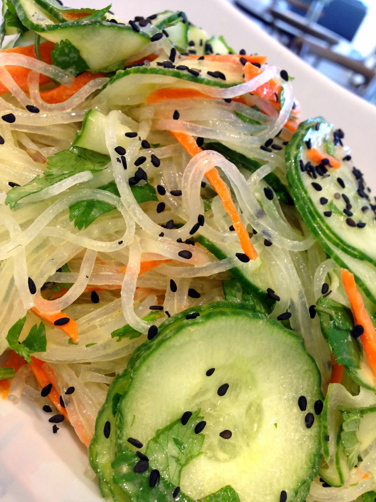 Chef Kelly Mung Bean Noodle, Cucumber & Mint Salad