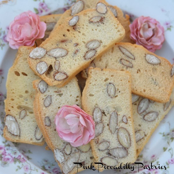 Pink Piccadilly Pastries Almond Bread (Biscotti)