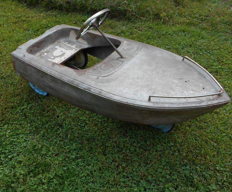 Log Cabin Antiques & Gifts Rare Atkins Barracuda Pedal Boat by Murray