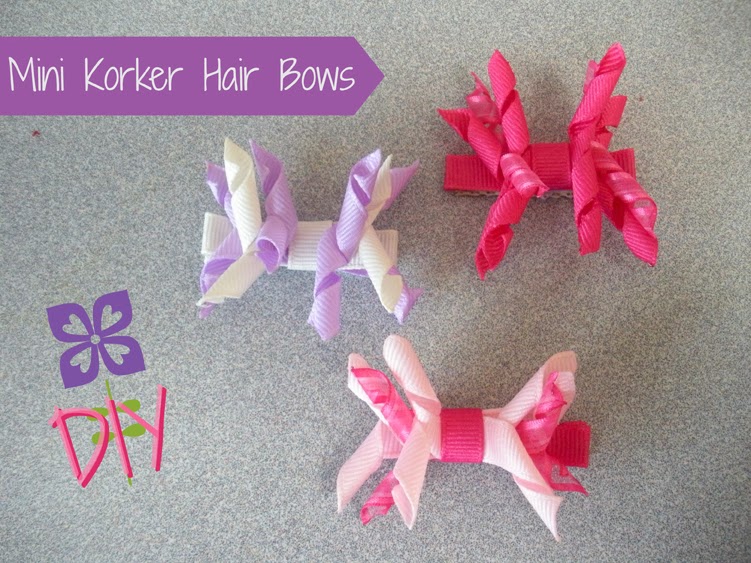 Paper Tape Pins Mini Korker Hair Bows
