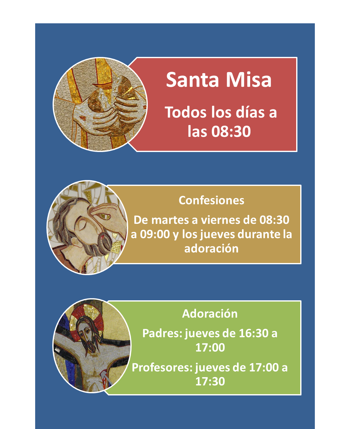 HORARIOS DE LA CAPELLANÍA