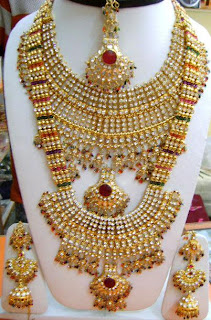 اكسسورات العروسه ,احلى اطقم لليله فرحك Kundan+jewelry