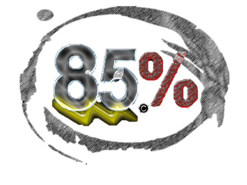 85%