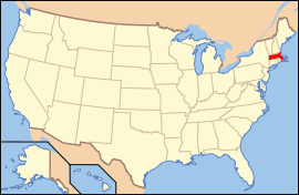 Map of Massachusetts, USA