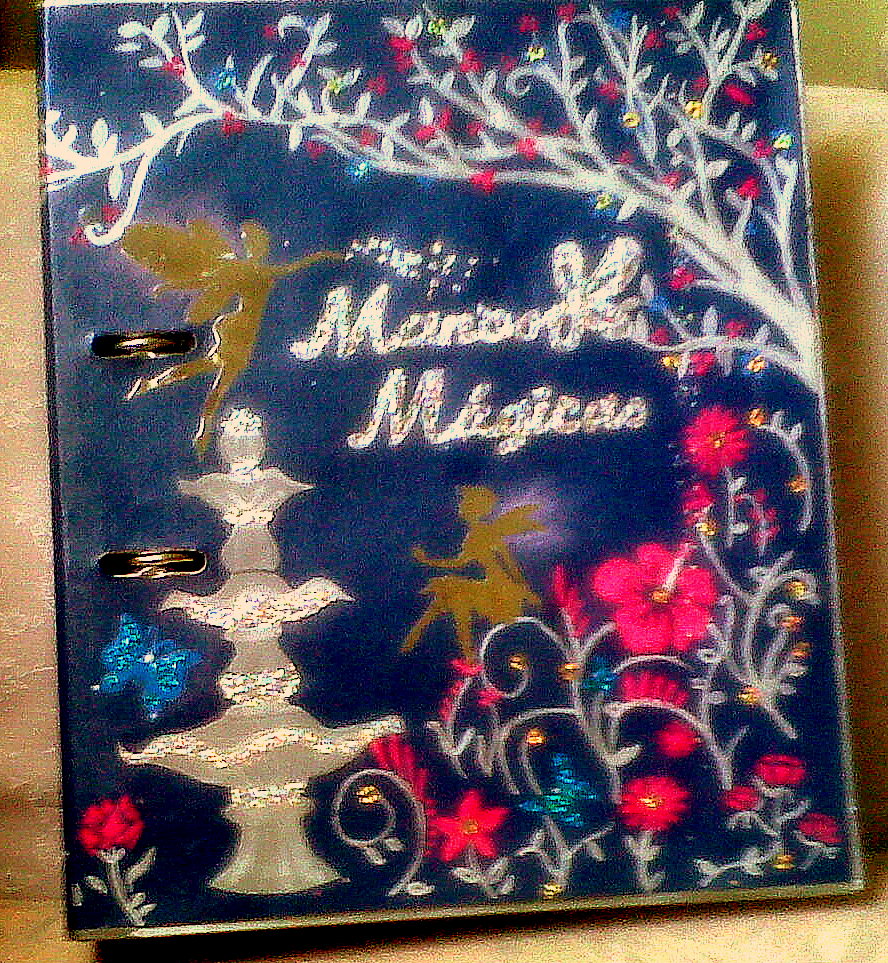 DecOraC!on de L!breTaS: archivador decorado con bosque de hadas