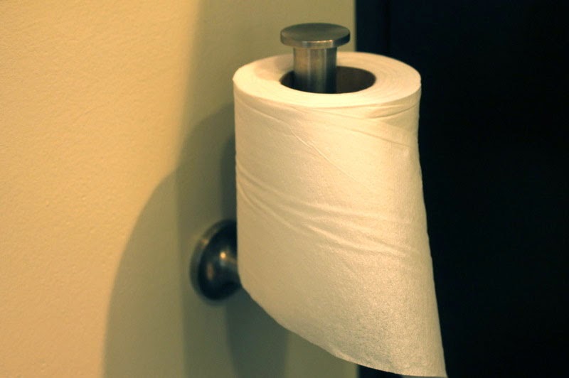 Simplifying Remodeling The Absolute Right Way to Hang Toilet Paper. Maybe