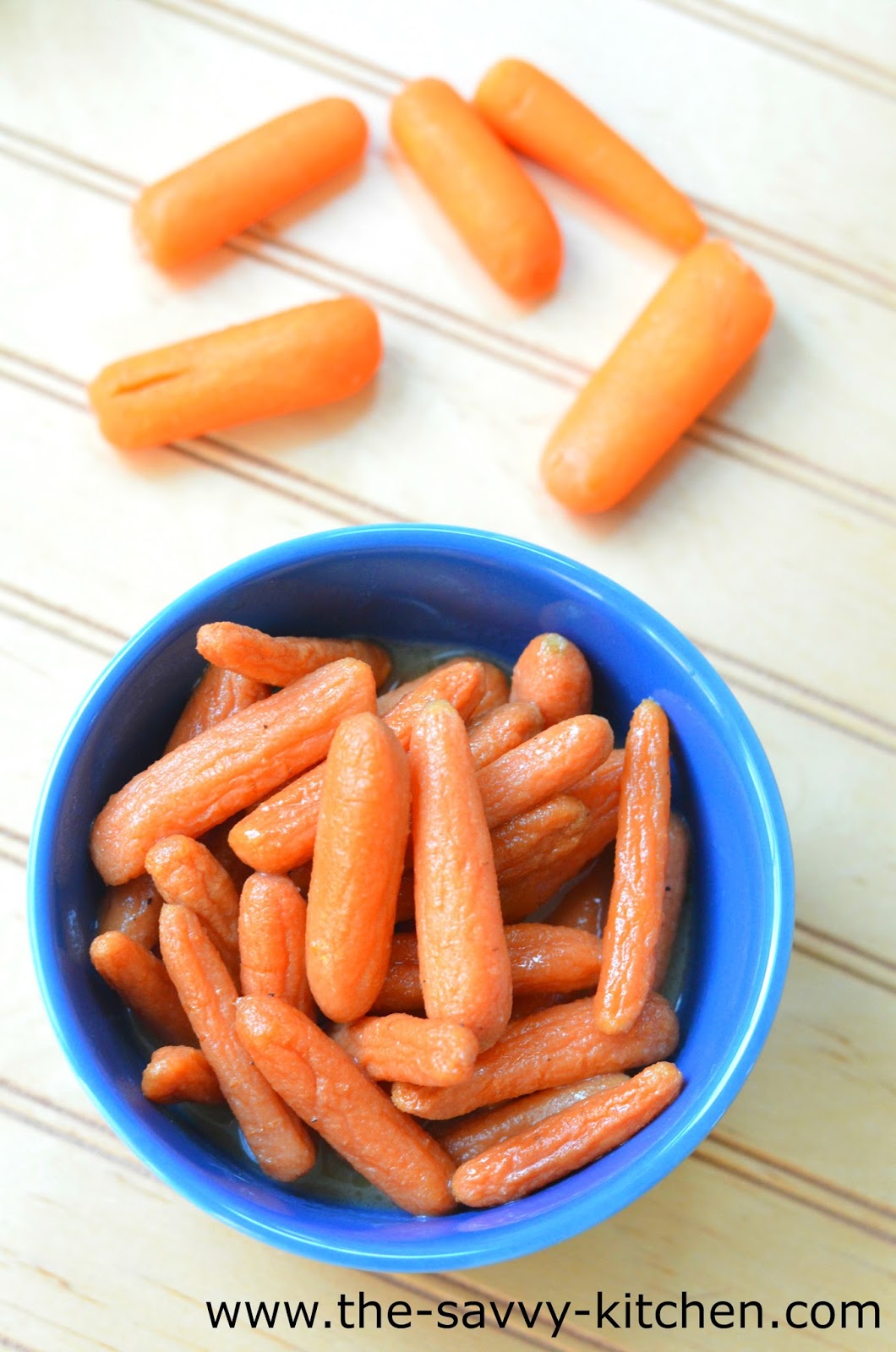 The Savvy Kitchen Brown Sugar Glazed Baby Carrots